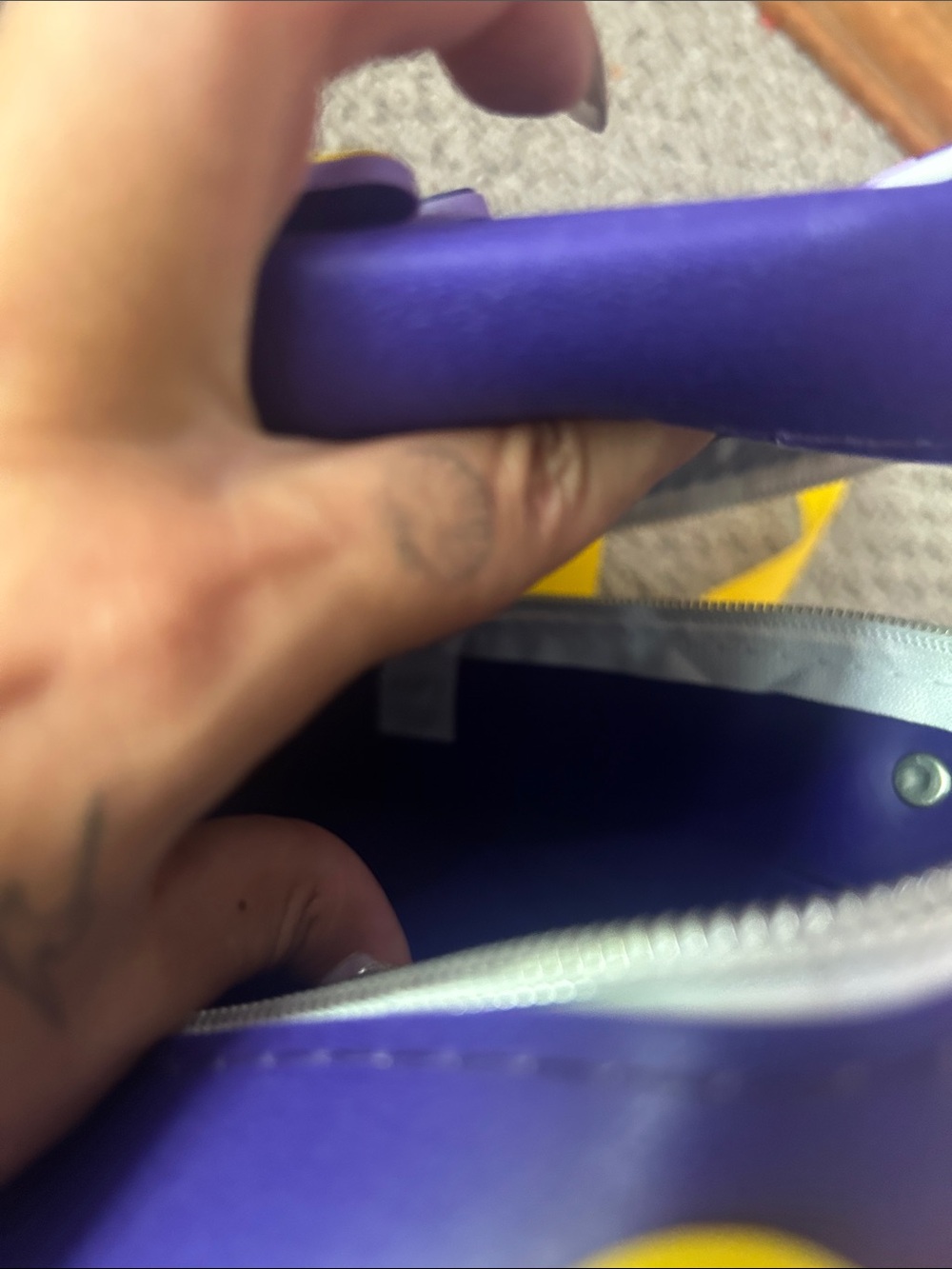 Los Angeles Lakers Purple Mini Backpack with Yellow Accents - Picture 6 of 6